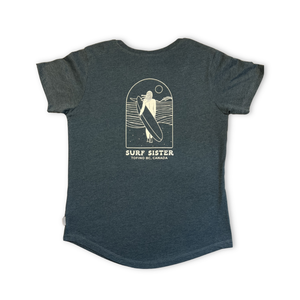 Surf Sister Ladies T-Shirt - Longboarder