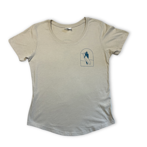 Surf Sister Ladies T-Shirt - Longboarder