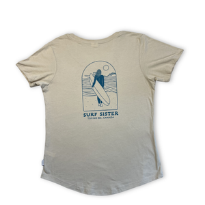 Surf Sister Ladies T-Shirt - Longboarder