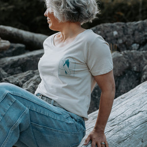 Surf Sister Ladies T-Shirt - Longboarder