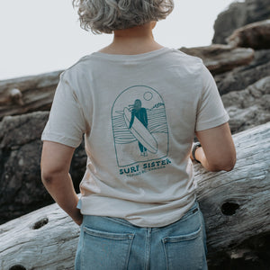 Surf Sister Ladies T-Shirt - Longboarder