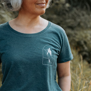 Surf Sister Ladies T-Shirt - Longboarder