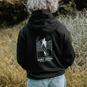 Surf Sister Unisex Zip Hoody - Longboarder