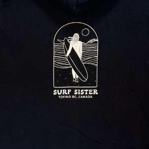 Surf Sister Unisex Zip Hoody - Longboarder