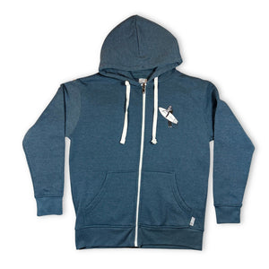 Surf Sister Unisex Zip Hoody - Shortboarder