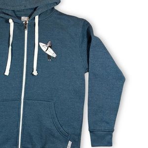 Surf Sister Unisex Zip Hoody - Shortboarder
