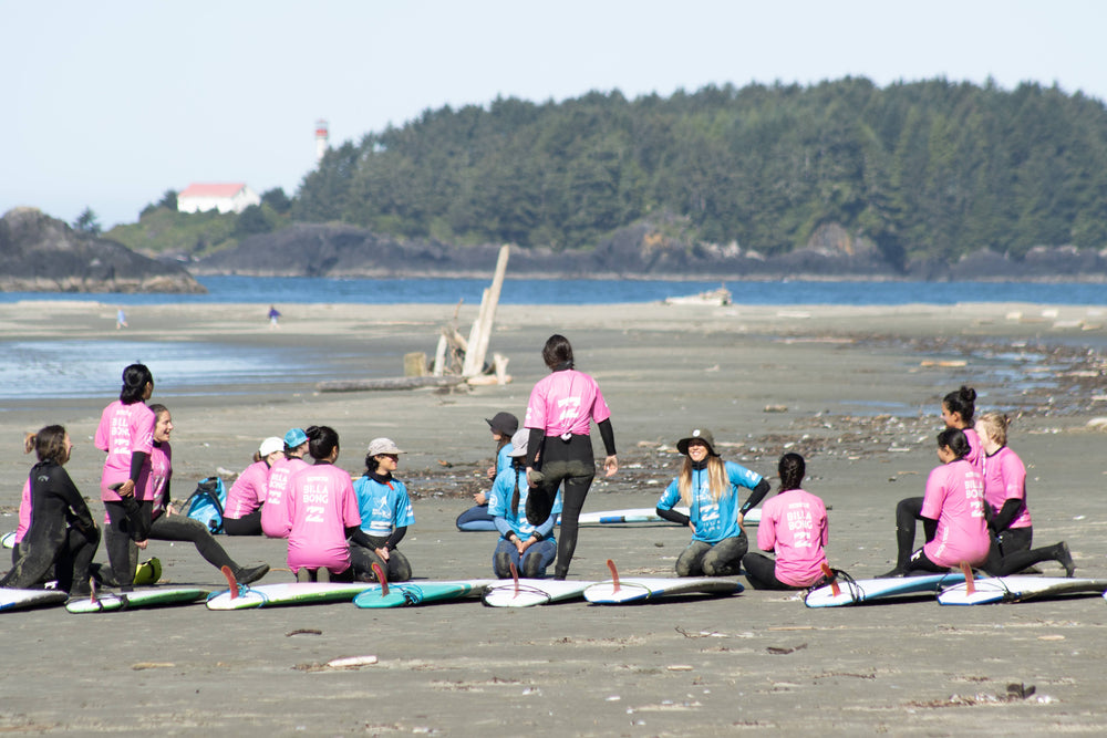 Am Strand mit den Boards