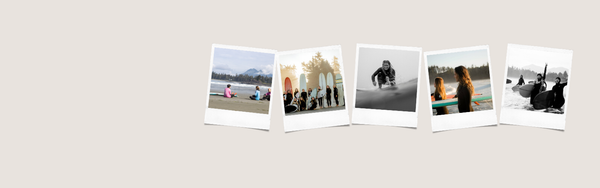 Collage of polaroid pictures 